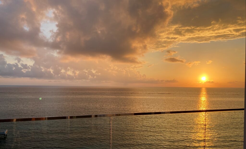 Sunrise at Rum Point Resort on Grand Cayman Island