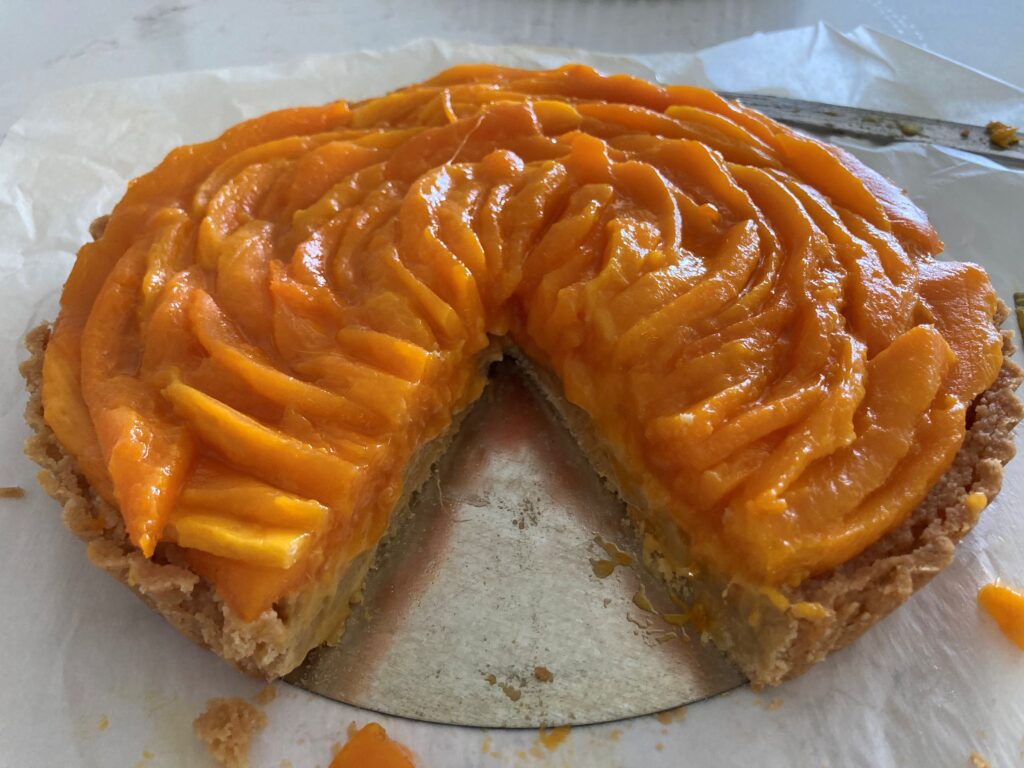 Sliced Cayman Mango Tart