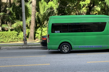 Public bus on Grand Cayman Island