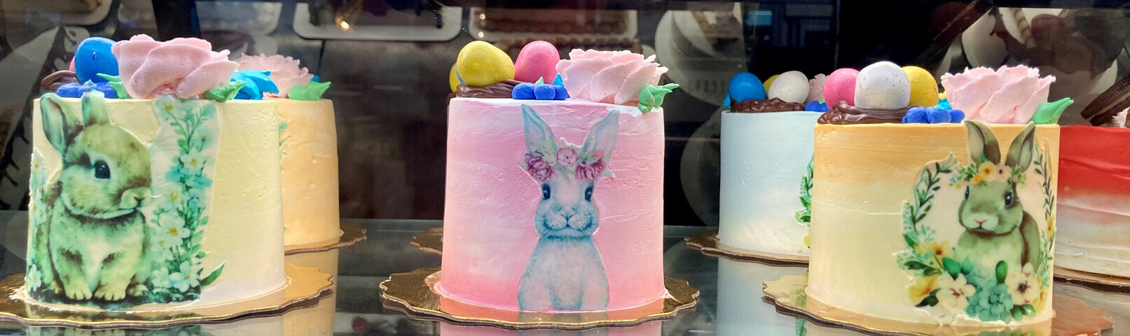 3 Cakes Decorated as Bunnies for Easter on Grand Cayman