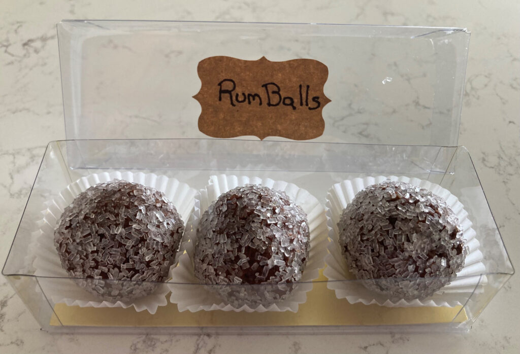 Rum Balls confection on Grand Cayman Island.