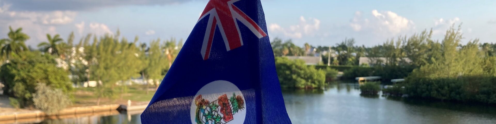Grand Cayman Flag on Grand Cayman Island